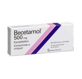 BECETAMOL cpr croquer 500 mg 20 pce