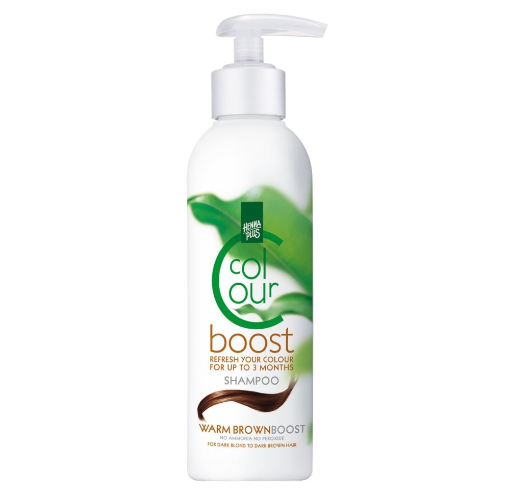 HENNA PLUS colour boost shampoo warm brown 200 ml HENNA PLUS colour boost shampoo warm brown 200 ml