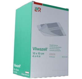 VLIWAZELL compresse absor 10x10cm stérile 60 pce