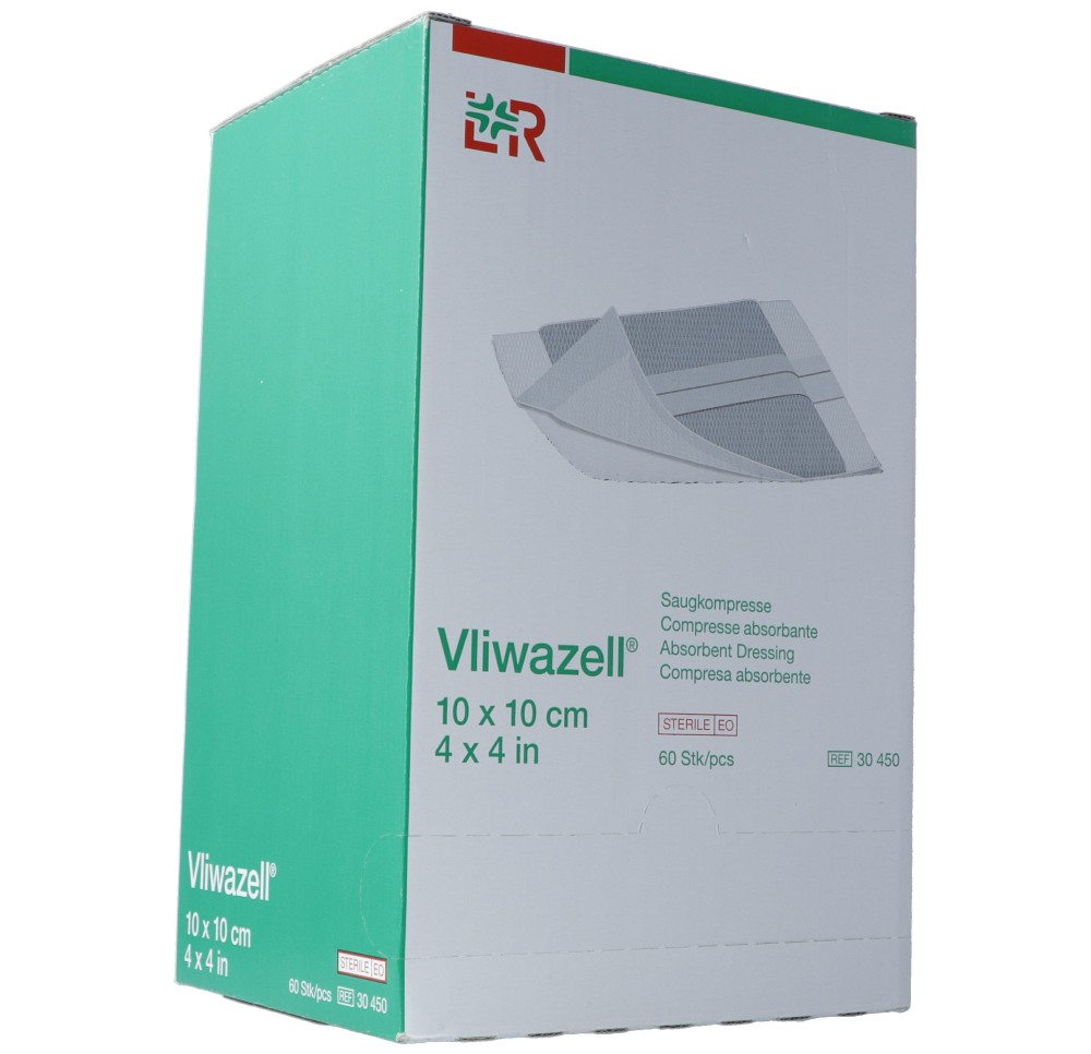 VLIWAZELL compresse absor 10x10cm stérile 60 pce VLIWAZELL compresse absor 10x10cm stérile 60 pce