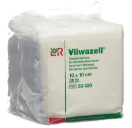 VLIWAZELL compresse absorbante 10x10cm 25 pce