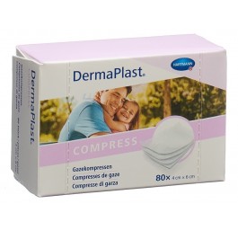 DERMAPLAST compresse de gaze 4x6cm 80 pce