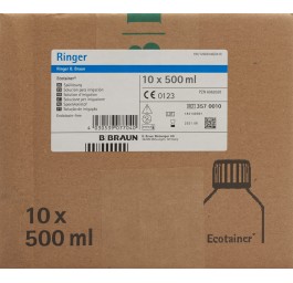 RINGER B. Braun sol rinç 500ml Ecotainer 10 pce