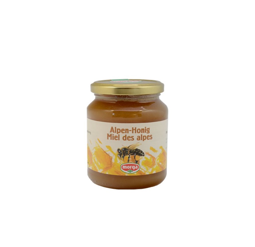 MORGA miel alpes étranger verre 500 g MORGA miel alpes étranger verre 500 g