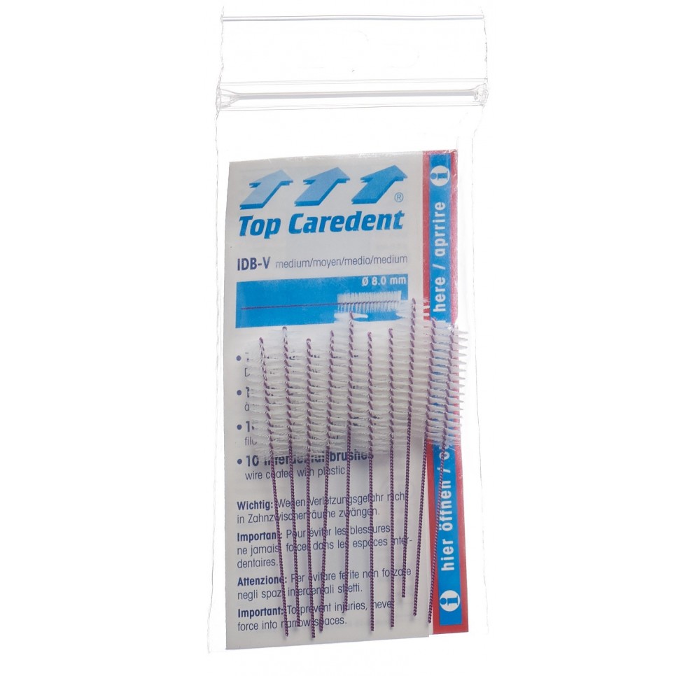 TOP CAREDENT C4 IDB-V brosse interd violet 10 pce