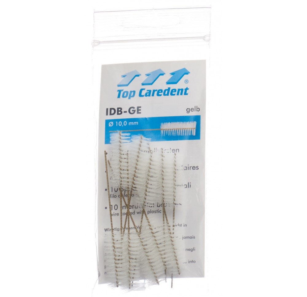 TOP CAREDENT IDB-GE brosse interdent jaune 10 pce