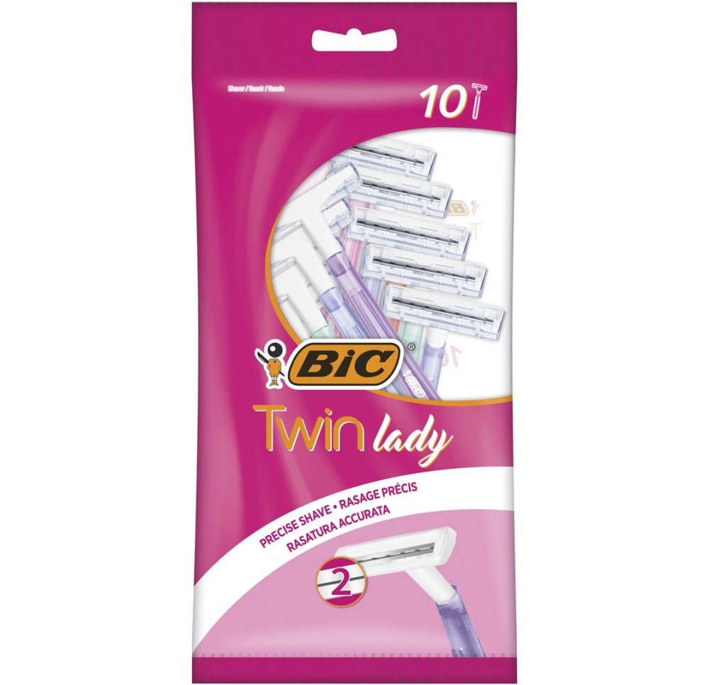 BIC Twin Lady rasoir 2-lames assorties 10 pce