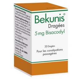 BEKUNIS dragées 5 mg bisacodyl bte 30 pce