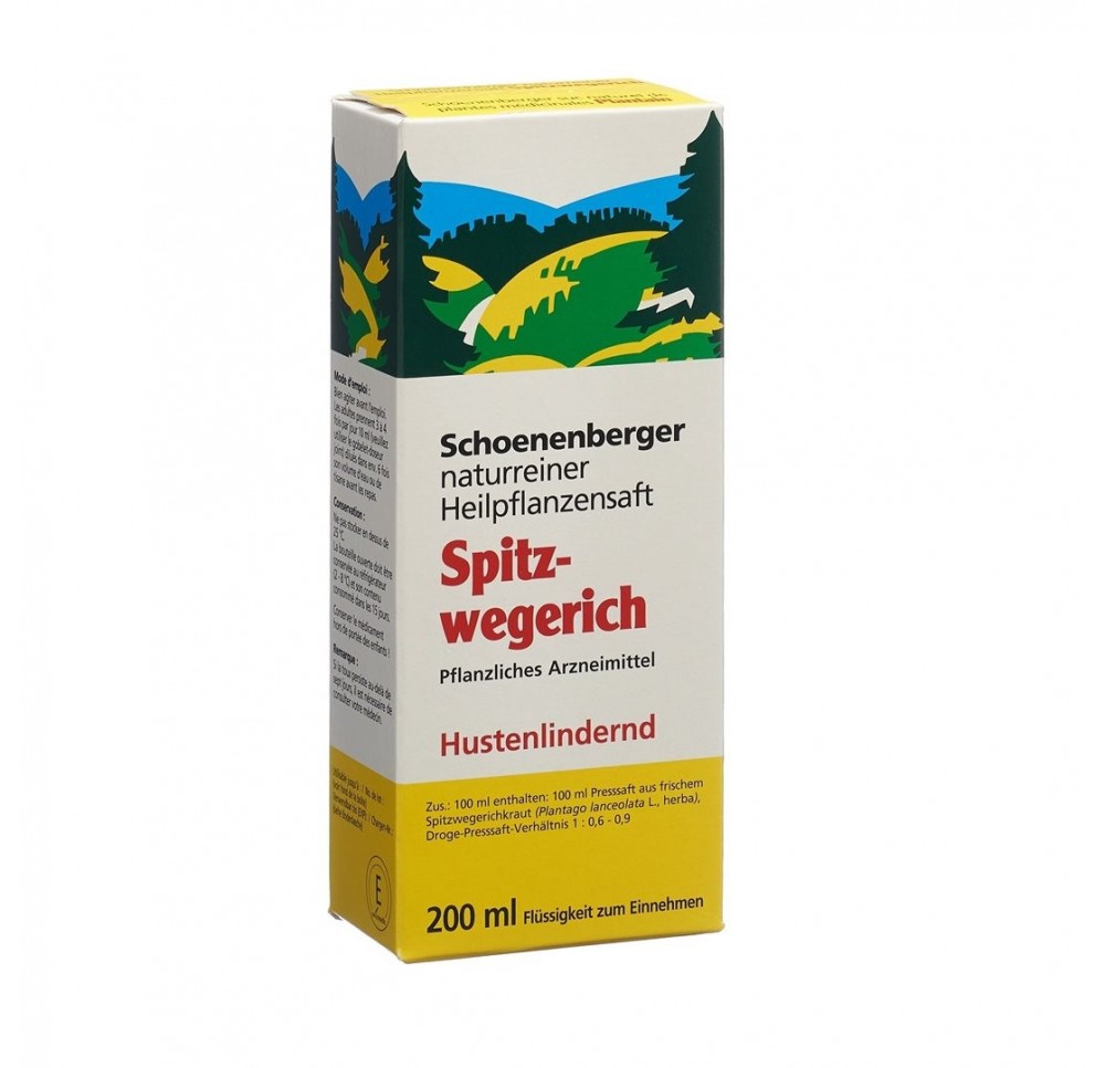 SCHOENENBERGER Plantain suc plantes méd 200 ml