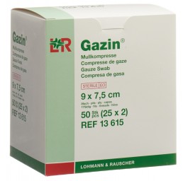 GAZIN compres gaze set 7.5x9cm 8p st 25 x 2 pce