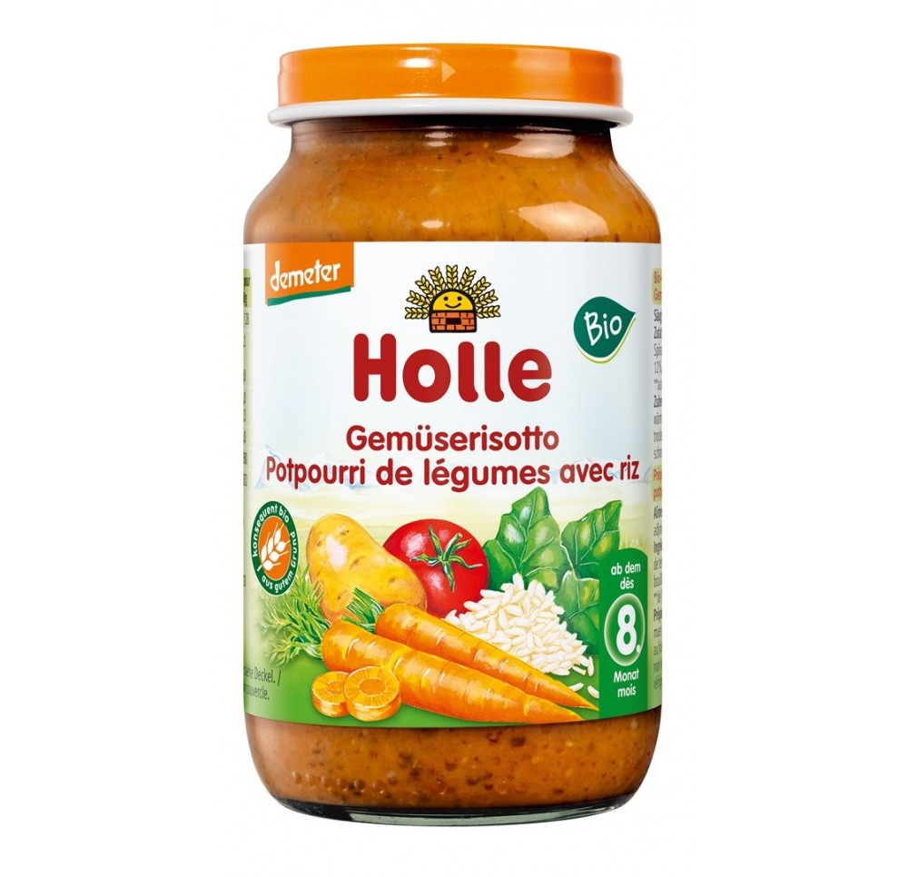 HOLLE potpourri légumes avec riz bio 220 g