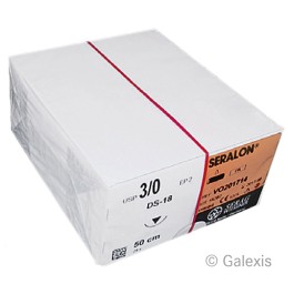 SERALON 50cm bleu 3-0 DS-18 24 pce