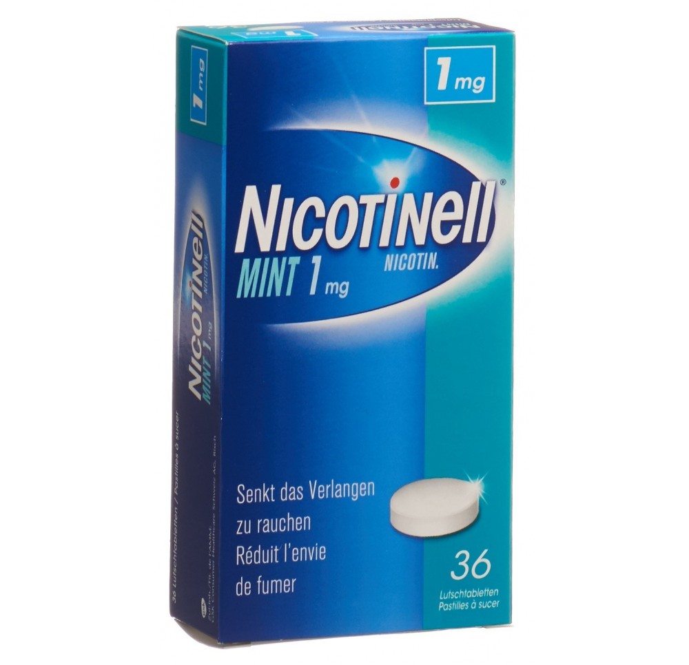 NICOTINELL cpr sucer 1 mg mint 36 pce