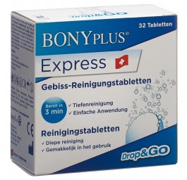 BONY PLUS Express Gebiss-Reinigungstabl 32 pce