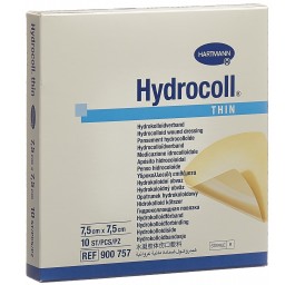 HYDROCOLL THIN pans hydrocolloide 7.5x7.5cm 10 pce