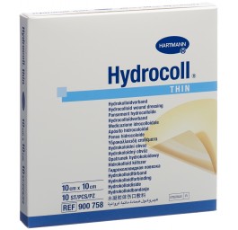 HYDROCOLL THIN pans hydrocolloide 10x10cm 10 pce