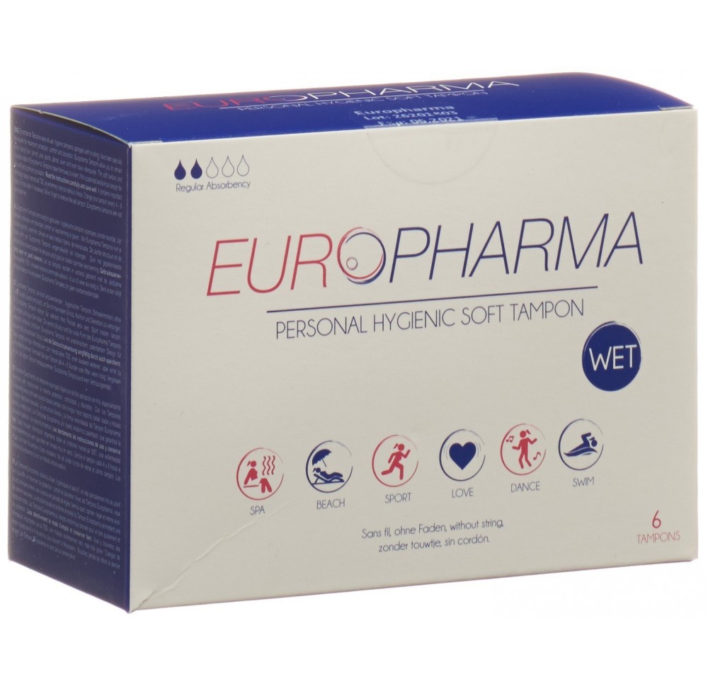 EUROPHARMA hygienic tampons 6 pce