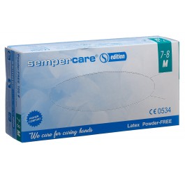 SEMPERCARE Edition gants Latex M n poudré 100 pce