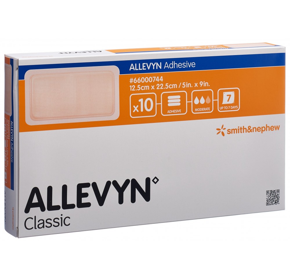 ALLEVYN ADHESIVE pansem adhésif 12.5x22.5cm 10 pce