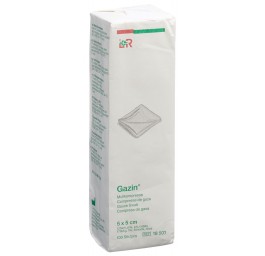 GAZIN compresses gaze 5x5cm 12p n st 100 pce