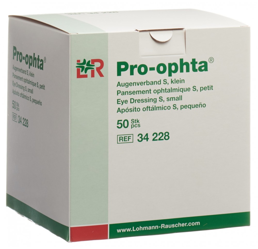 PRO-OPHTA compr oculaire S transparente 50 pce