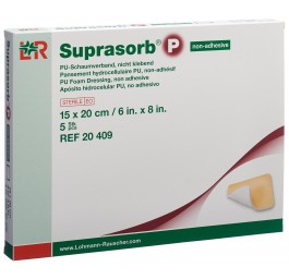 SUPRASORB P pansement mousse 15x20cm n ad 5 pce