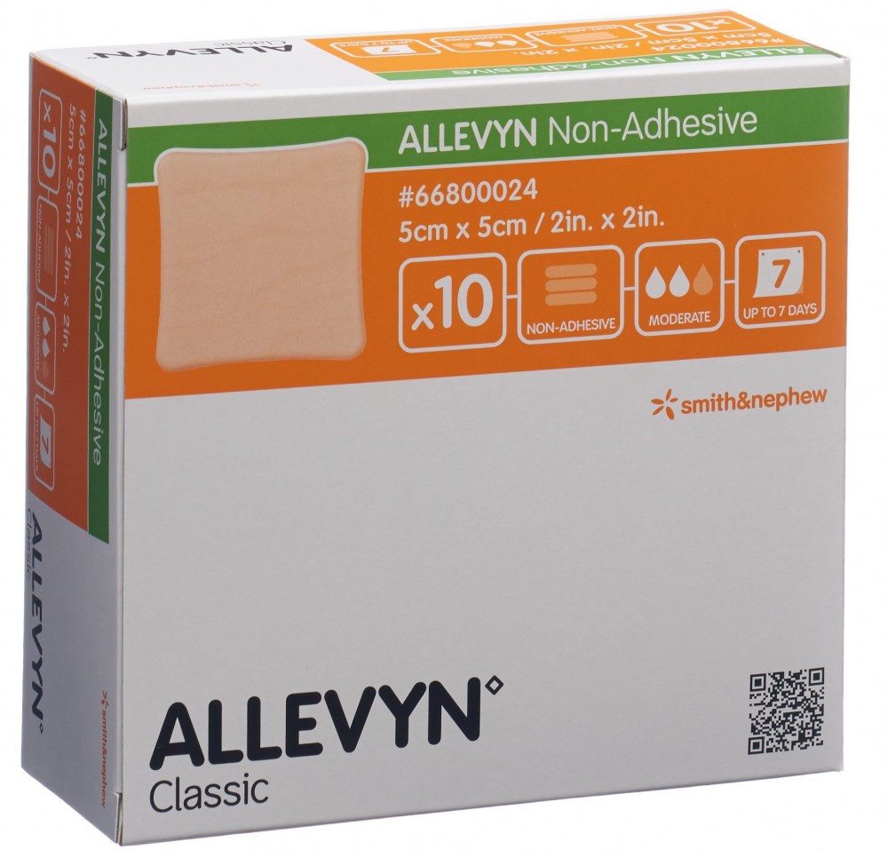 ALLEVYN NON-ADH pansement 5x5cm 10 pce