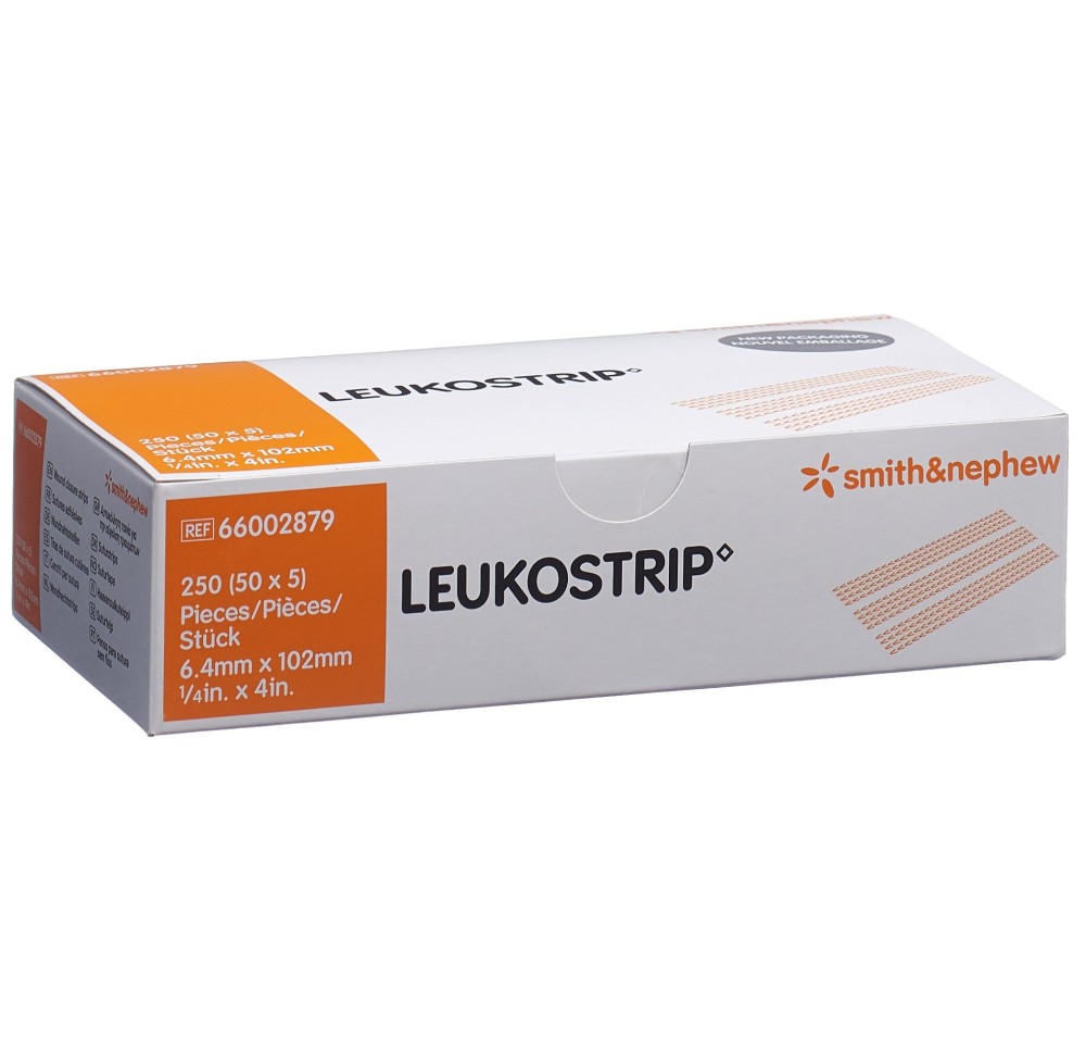 LEUKOSTRIPS 6.4mmx102mm 5 bandes 50 pce