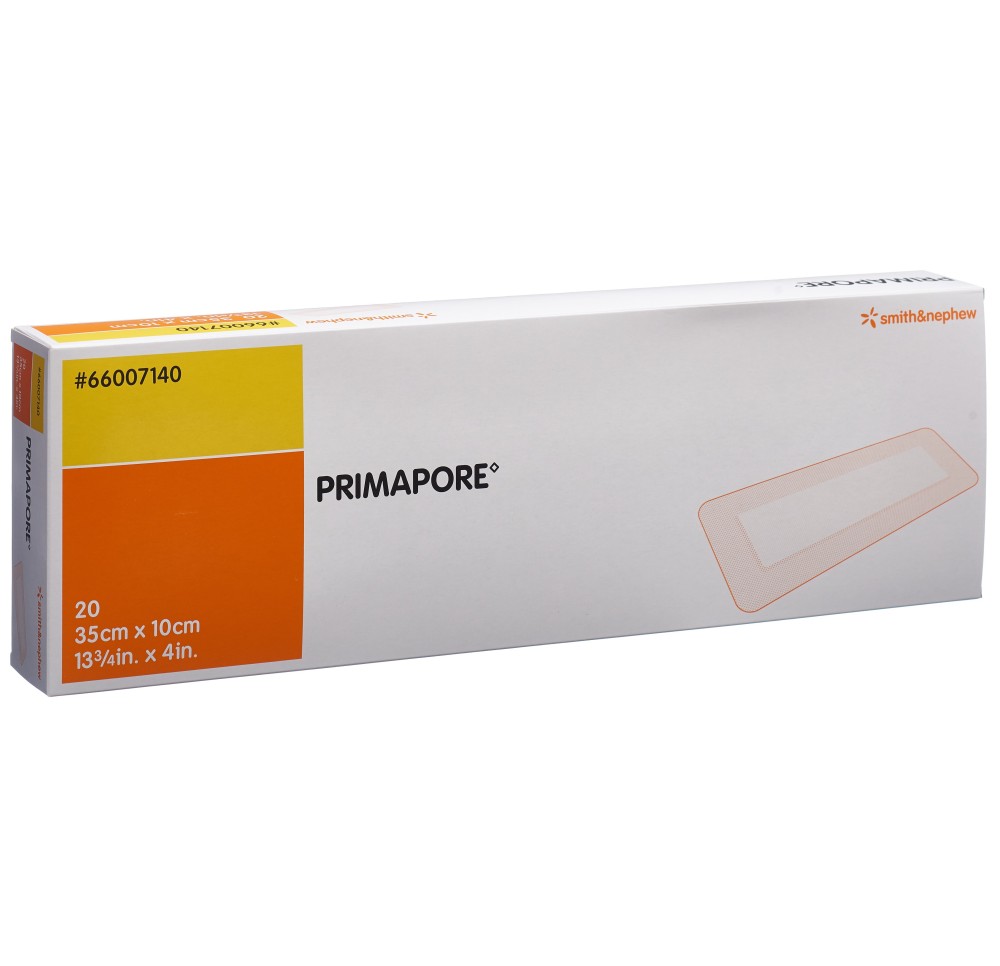 PRIMAPORE pansement adhésif 35x10cm stérile 20 pce PRIMAPORE pansement adhésif 35x10cm stérile 20 pce