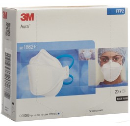 3M masque protection FFP2 sans soupape 20 pce