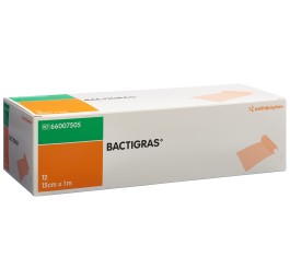 BACTIGRAS pansement gaze 15cmx1m 12 pce