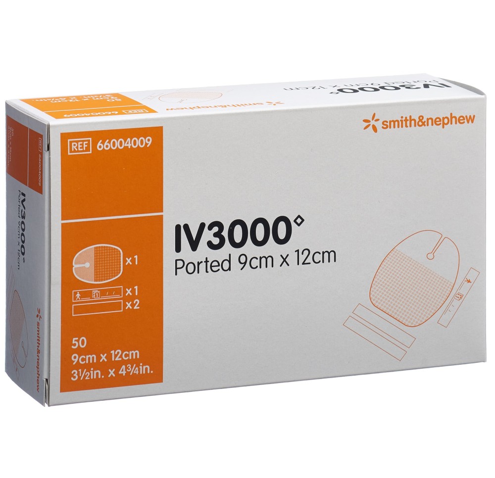IV3000 fixation canules 9x12cm 50 pce