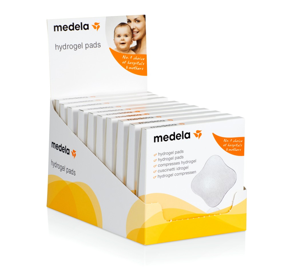MEDELA présentoir hydrogel pads 10 x 4 pce