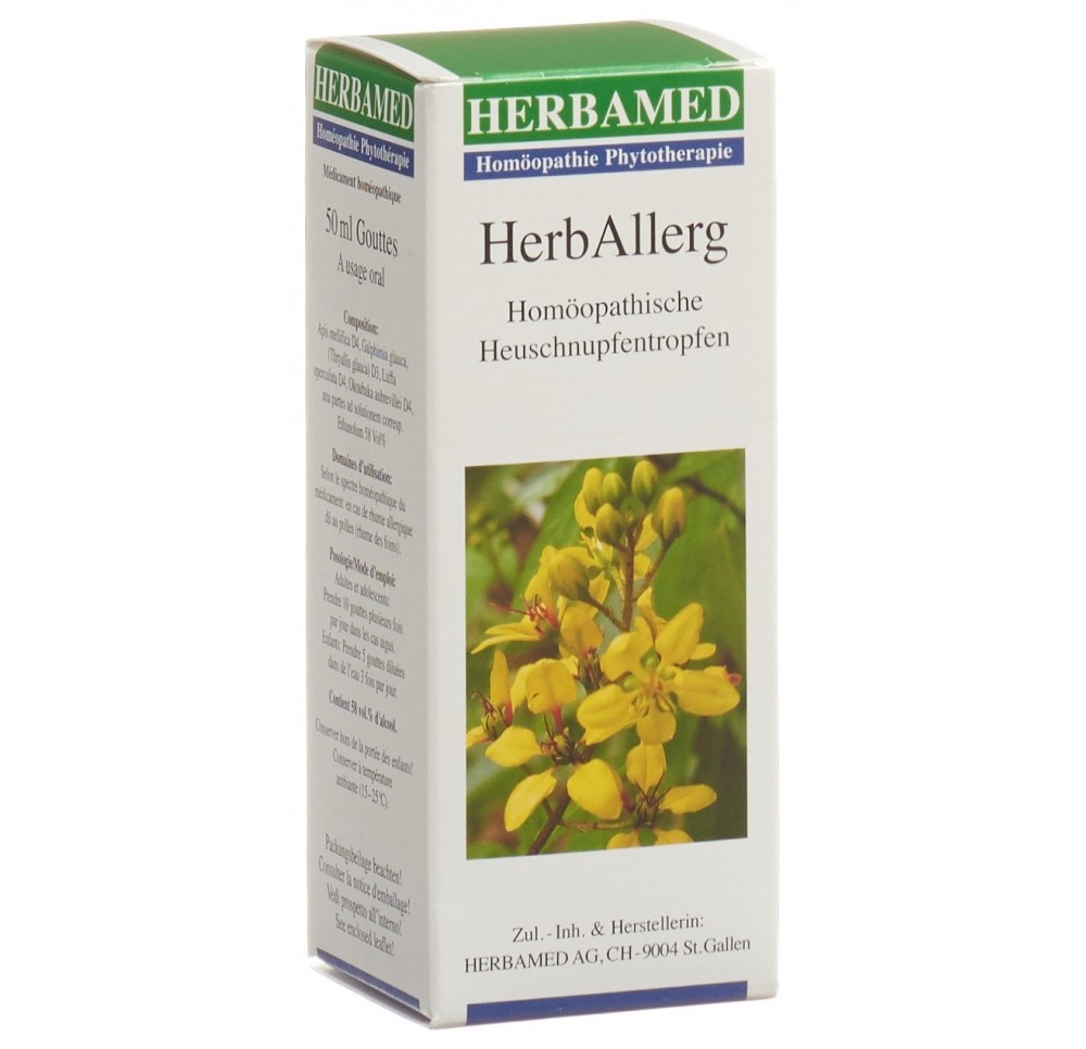 HERBALLERG gouttes rhume des foins fl 50 ml