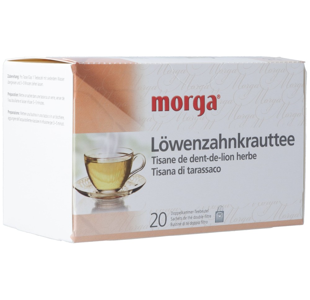 MORGA thé dent-de-lion herbe a/p sach 20 pce MORGA thé dent-de-lion herbe a/p sach 20 pce