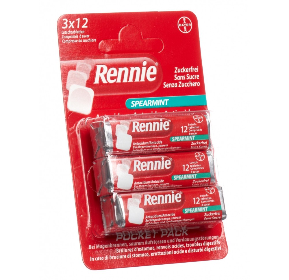 RENNIE Spearmint cpr sucer 3 PocketPack 12 pce