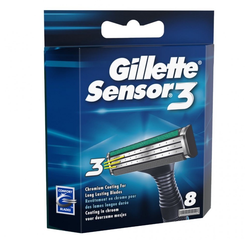 GILLETTE Sensor3 lames disp 8 pce