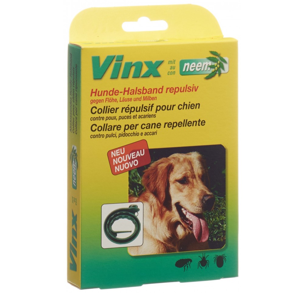 VINX colliers aux herbes neem 75cm chien vert