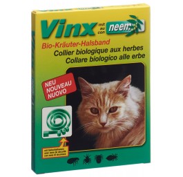 VINX colliers aux herbes neem 35cm chat vert