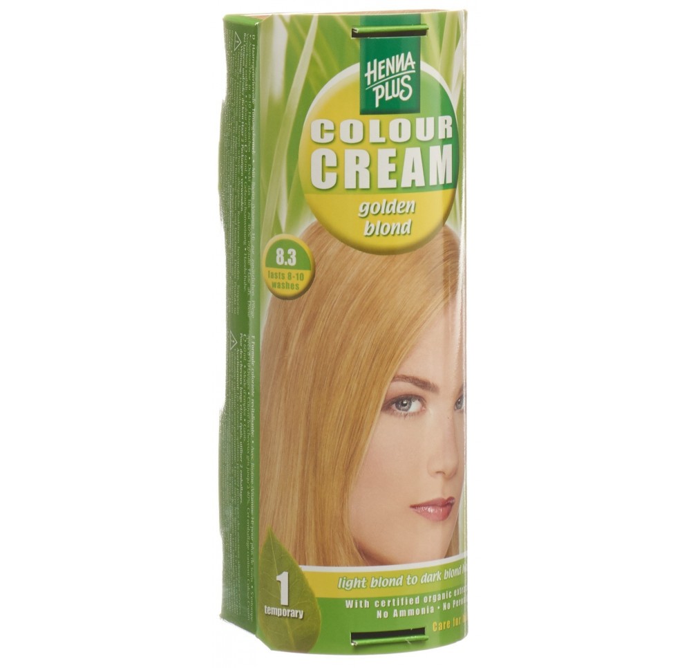 HENNA PLUS colour cream 8.3 blond doré 60 ml