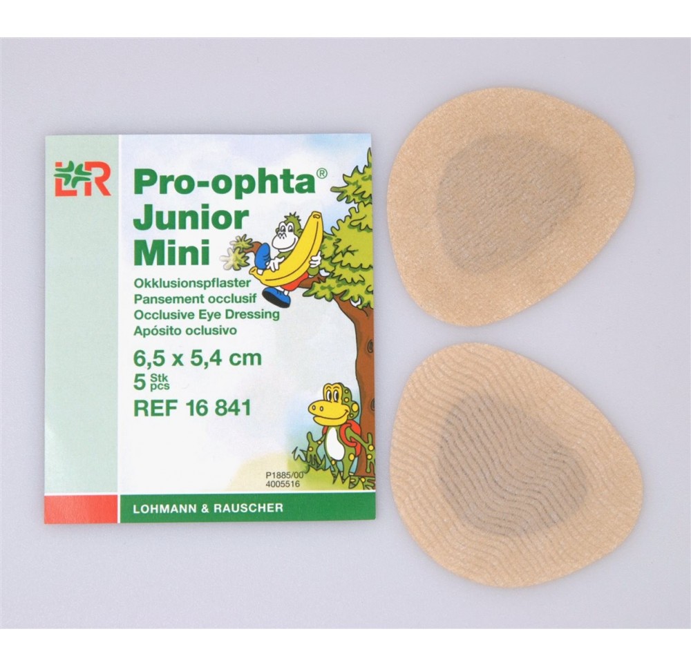 PRO-OPHTA Jun pans occlusif mini 6.5x5.4cm 5 pce