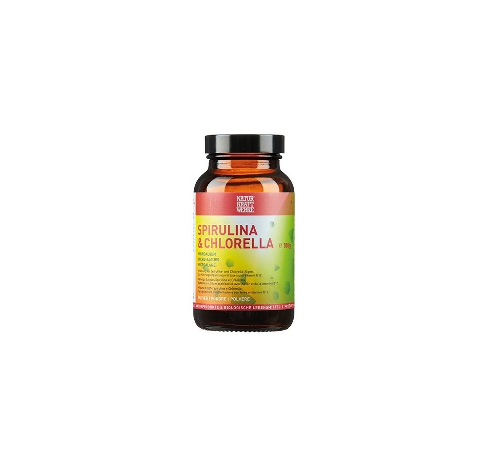 NATURKRAFTWERKE Spirulina&Chlorella Poudre 100 g