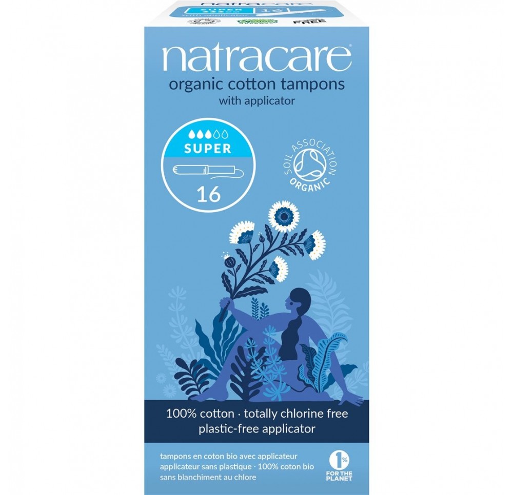 NATRACARE tampons avec applicateur super 16 pce