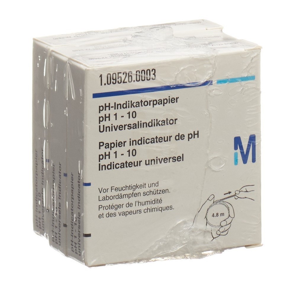 MERCK papier indicateur rouleau comp pH 1-10 3 pce