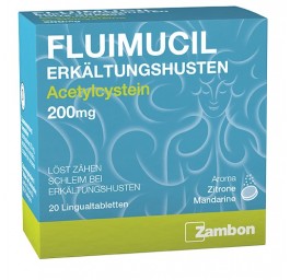 FLUIMUCIL toux grasse cpr ling 200 mg 20 pce