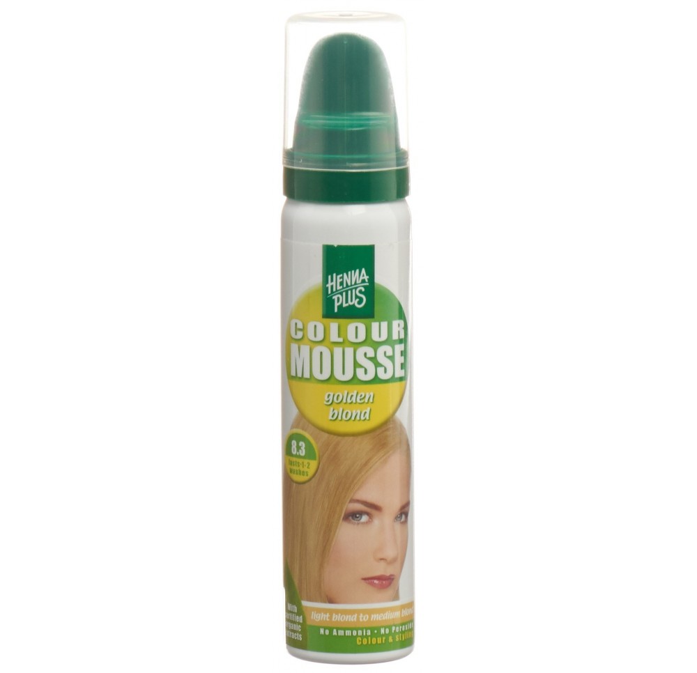 HENNA PLUS colour mousse golden blond 8.3 75 ml