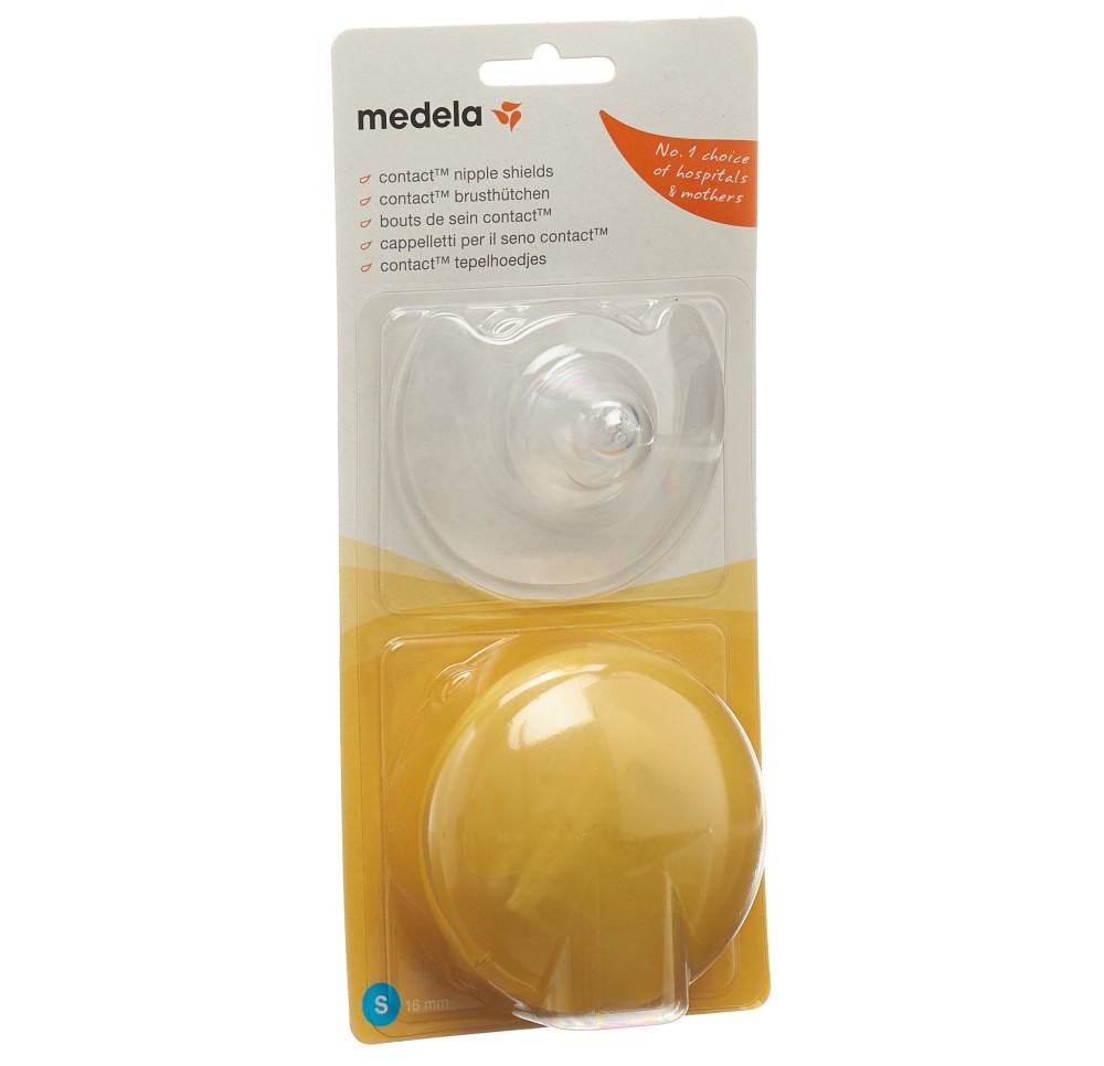 MEDELA Contact bouts sein S 16mm avec box 1 paire
