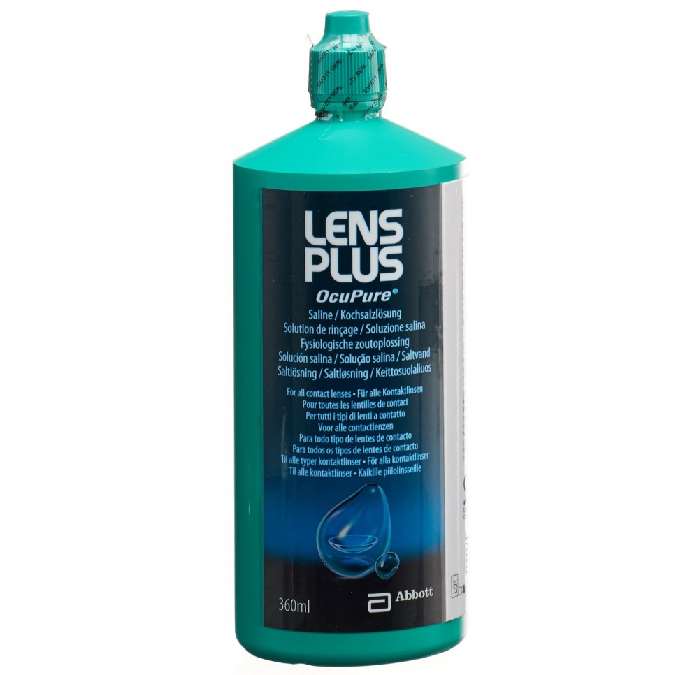 LENS PLUS OcuPure solution saline fl 360 ml