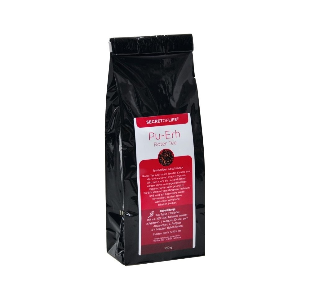 SECRET OF LIFE thé rouge pu erh sach 100 g