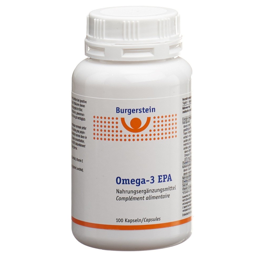 BURGERSTEIN Omega 3-EPA caps moll bte 100 pce BURGERSTEIN Omega 3-EPA caps moll bte 100 pce